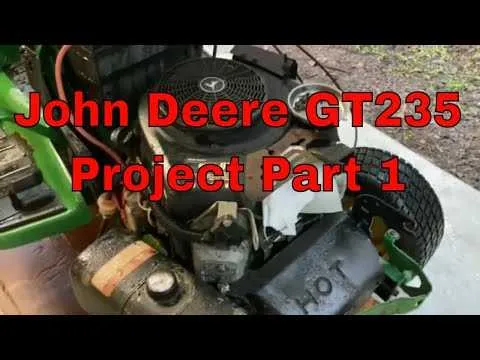 2001 john deere gt235 specs