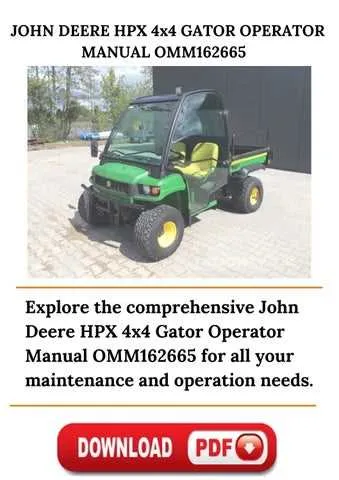 2006 john deere gator hpx specs