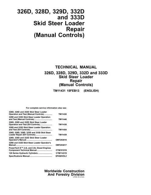 2013 john deere 332d specs