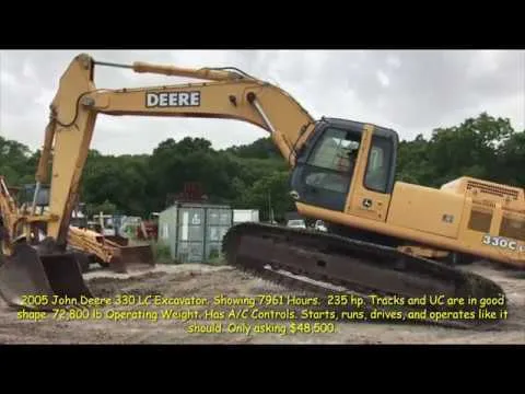330 john deere excavator specs