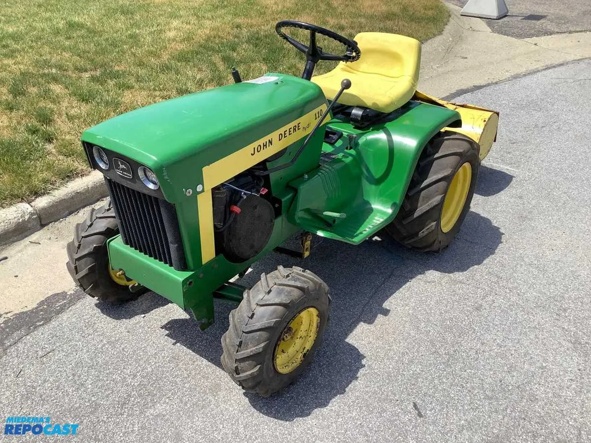 john deere 110 riding mower specs