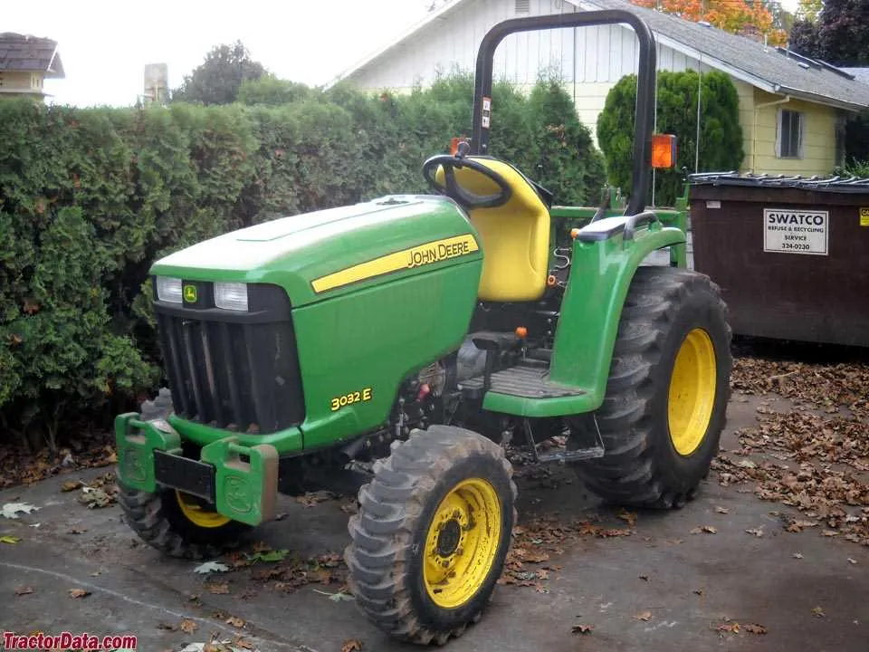 john deere 3032e d160 specs