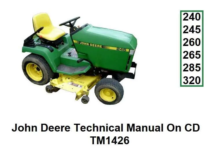 john deere 320 lawn tractor specs