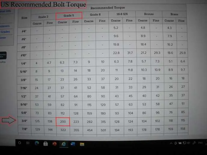 john deere 3203 engine bolt torque specs