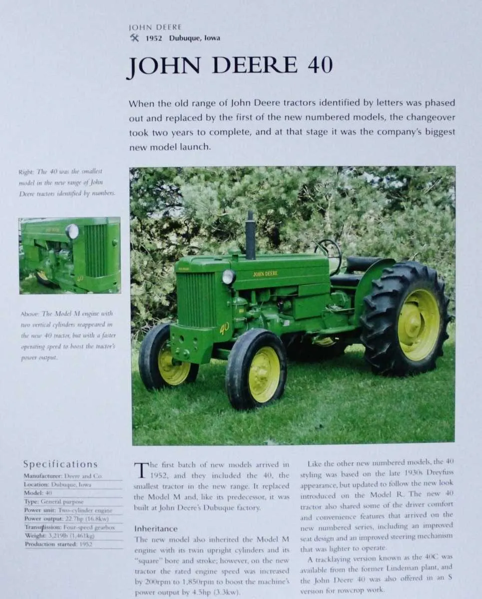 john deere 40 engine specs john deere 40 engine specs