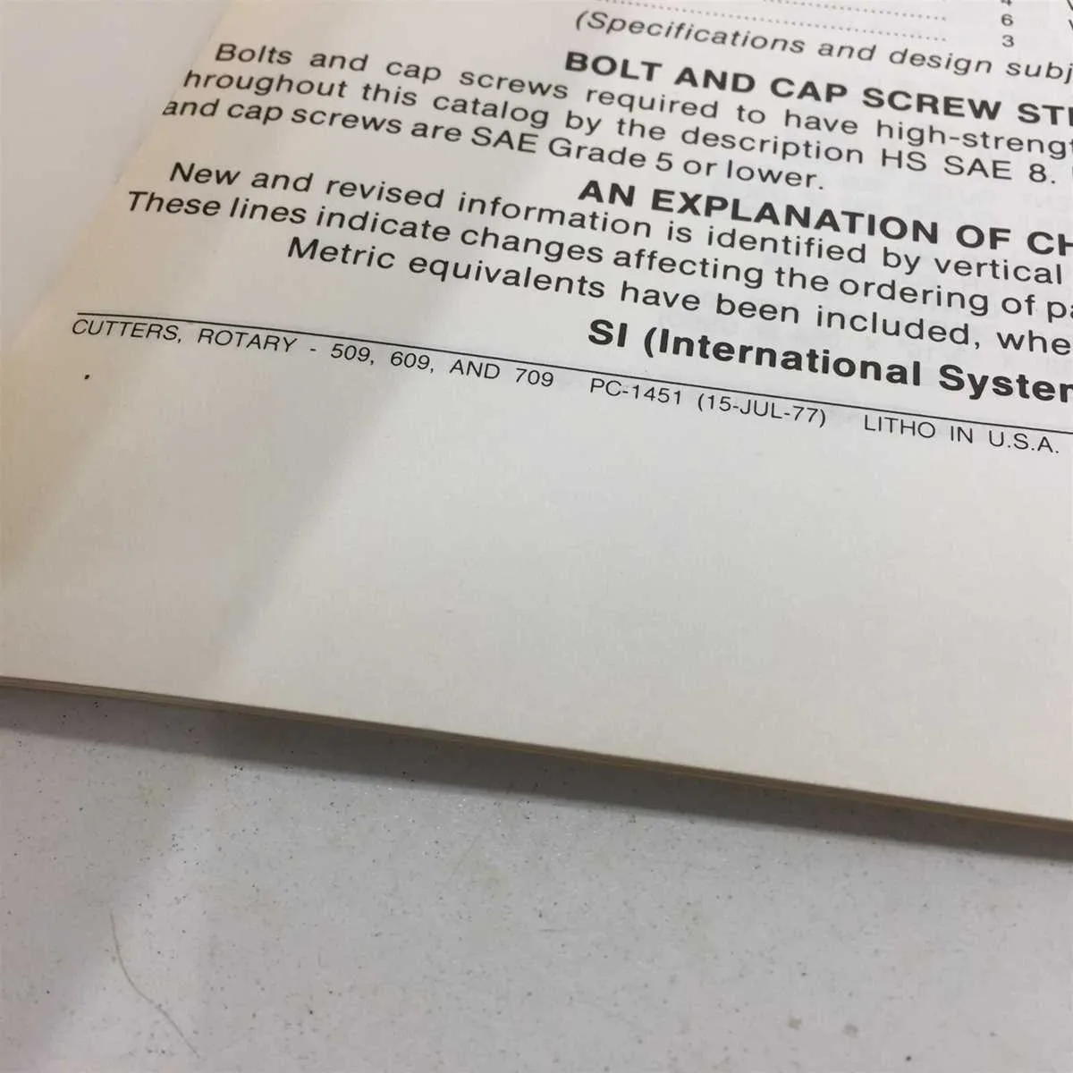 john deere 509 rotary cutter specs
