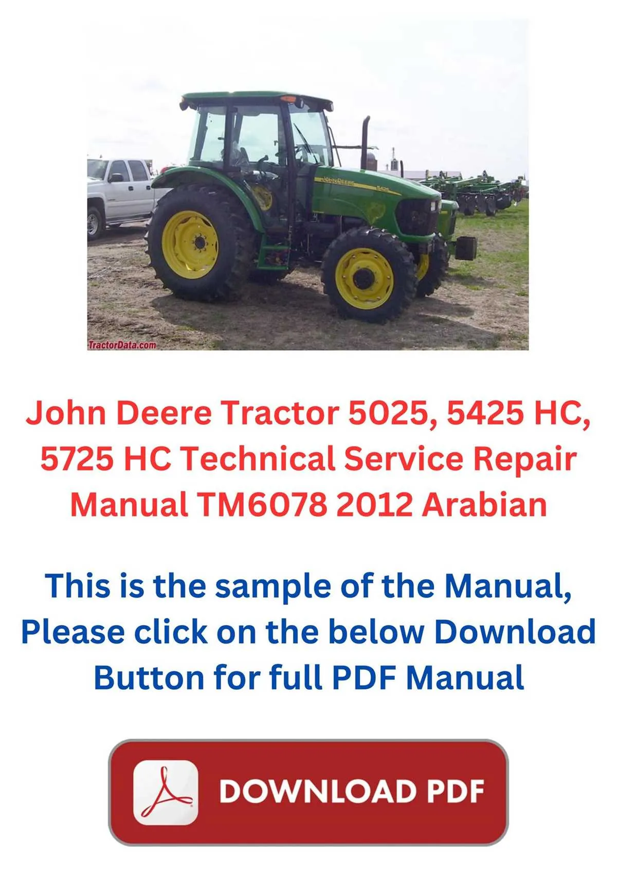john deere 5725 tractor specs