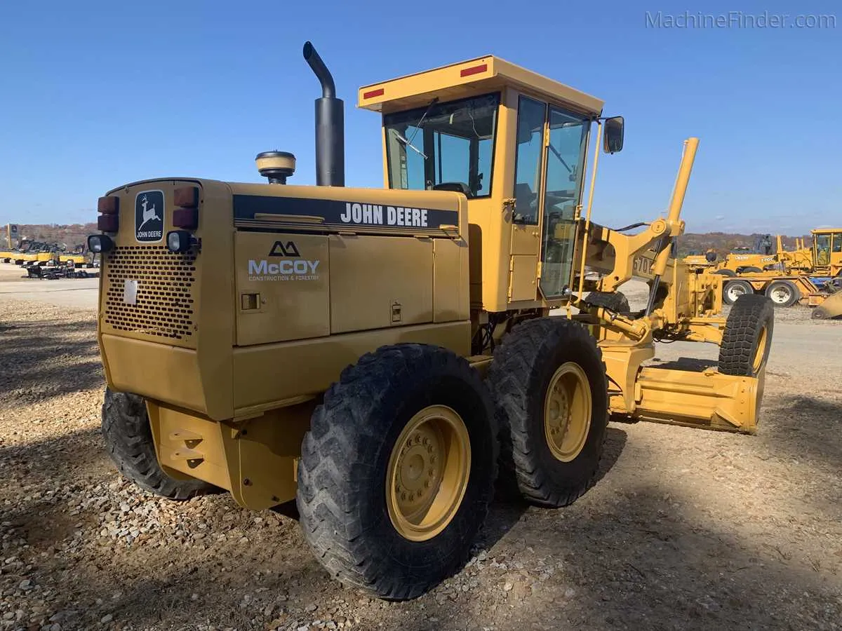 john deere 670b motor grader specs