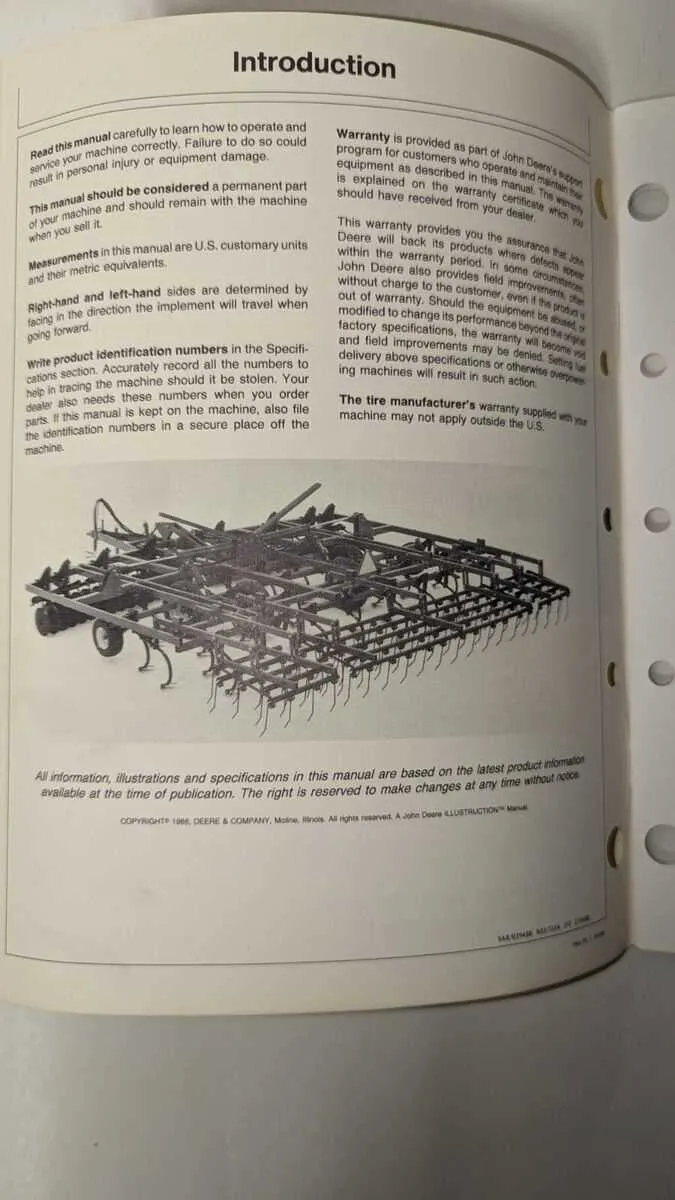 john deere 724 soil finisher spec