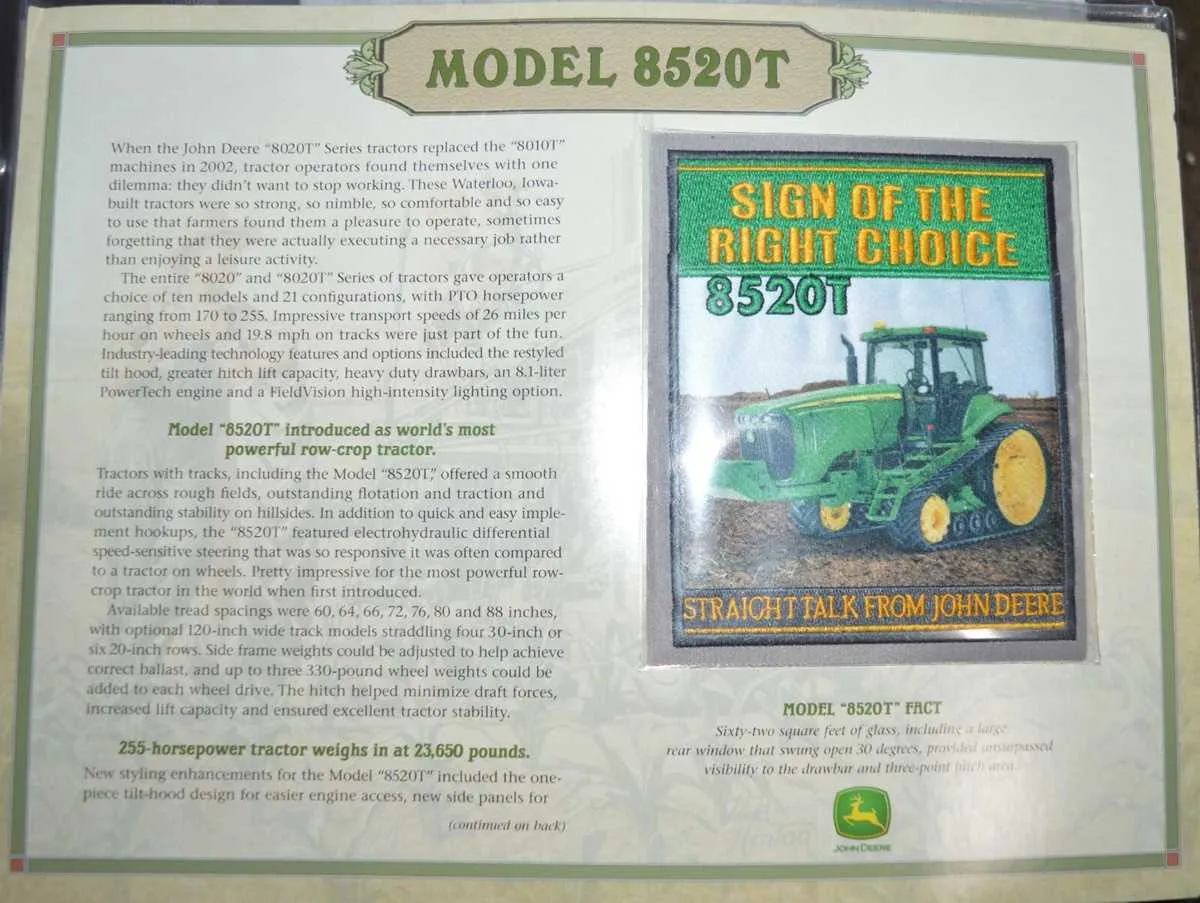 john deere 8520t specs