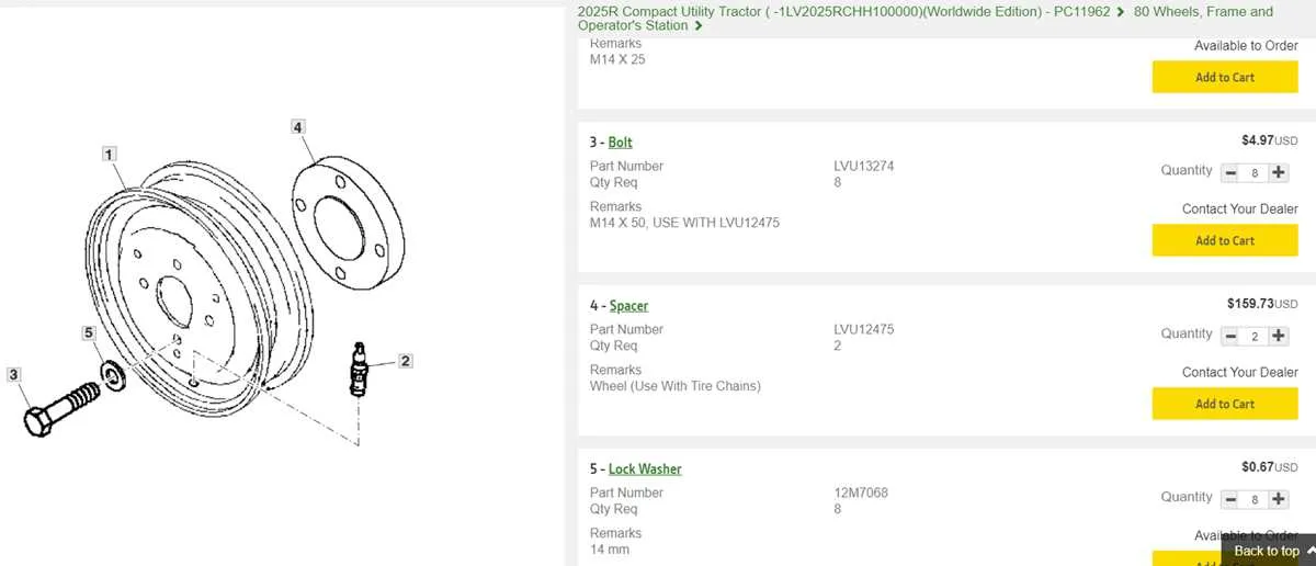 john deere 8870 torque specs