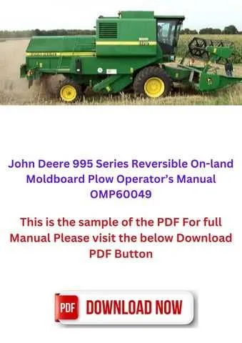 john deere 995 plow specs john deere 995 plow specs
