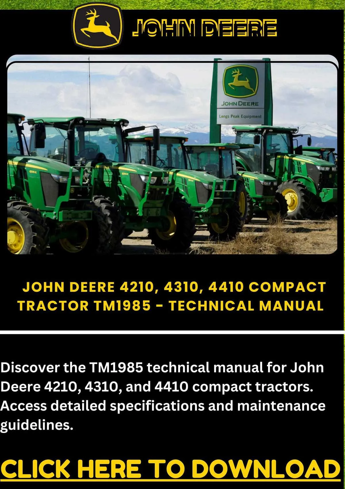 john deere compact 4310 specs john deere compact 4310 specs