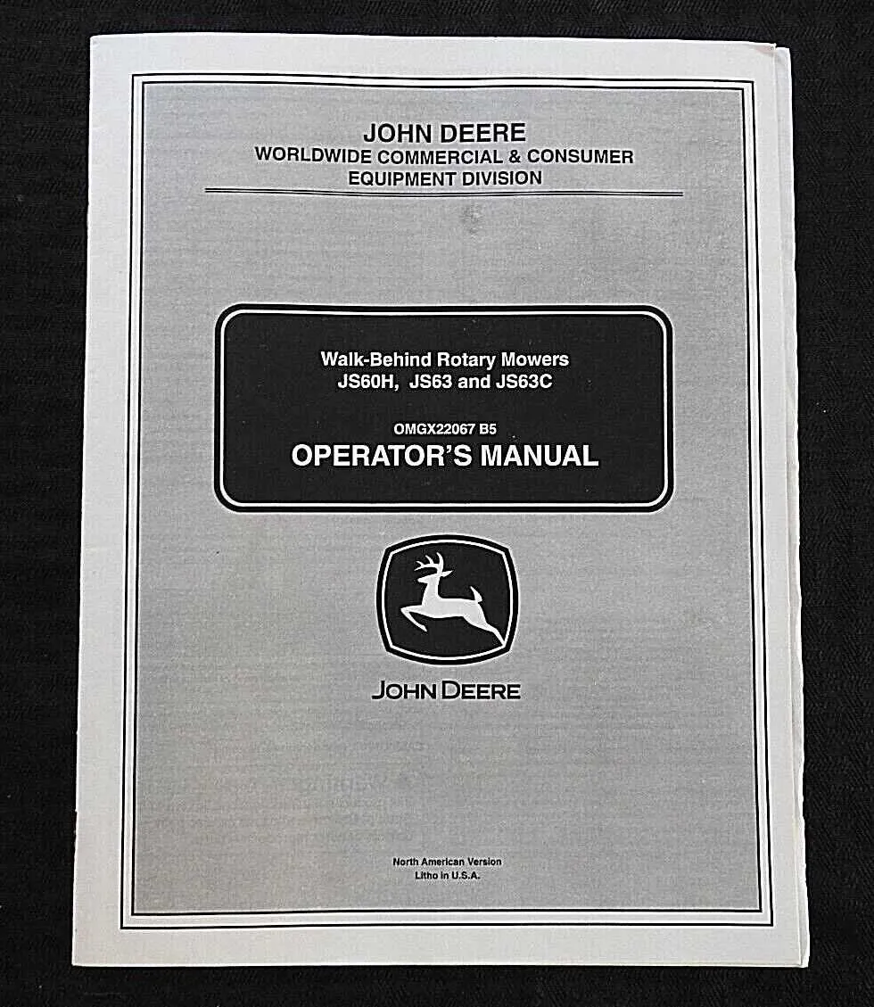john deere js63c specs
