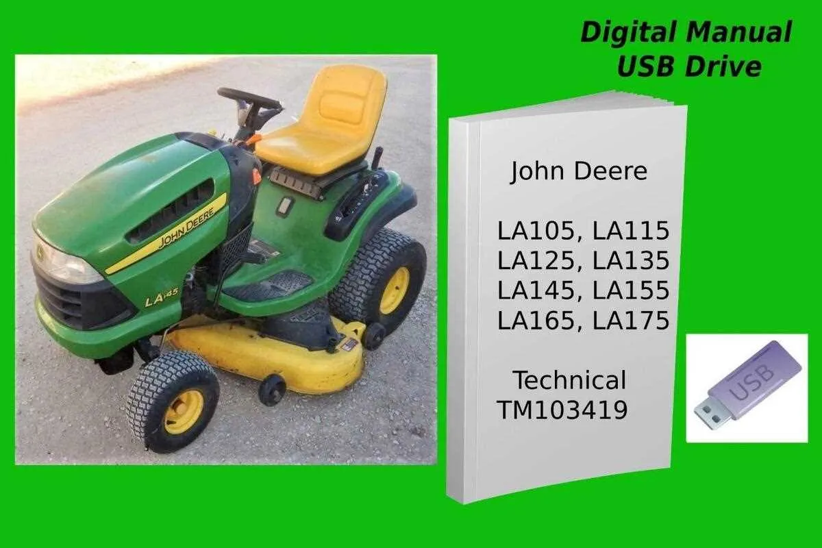 john deere la115 lawn mower specs