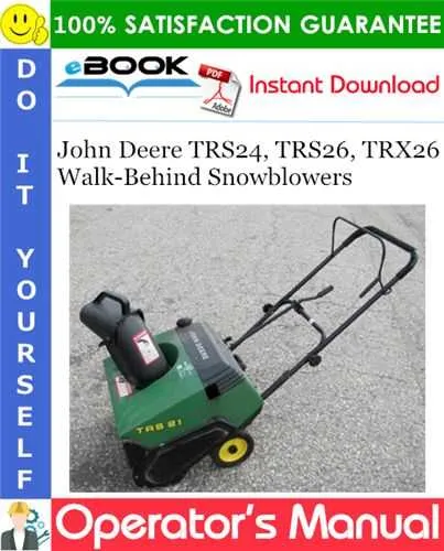john deere trs26 snowblower specs