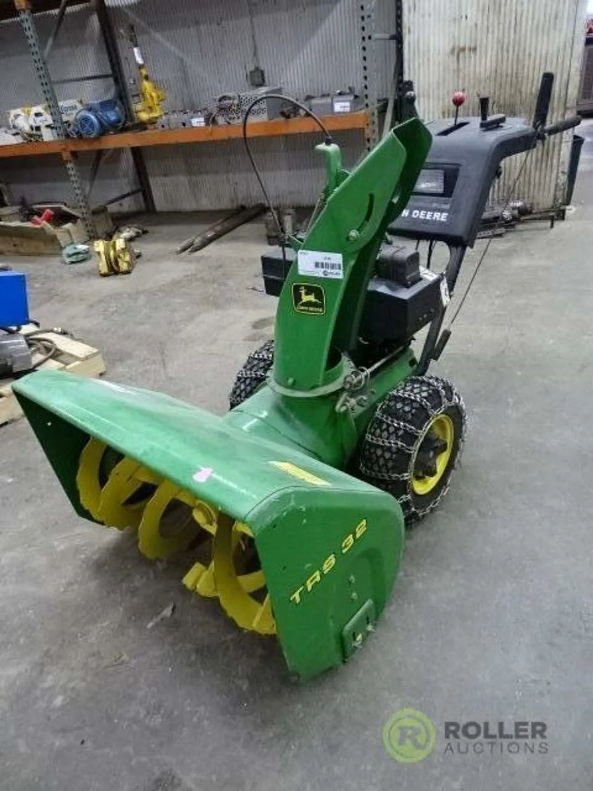 john deere trs32 snowblower specs