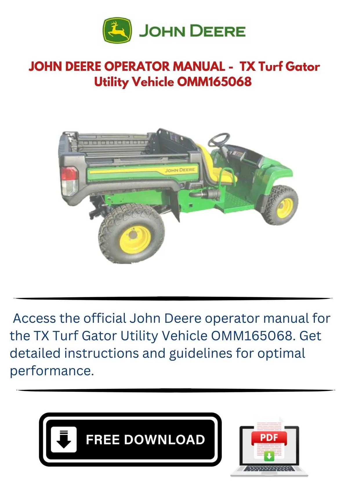 john deere turf tx spec