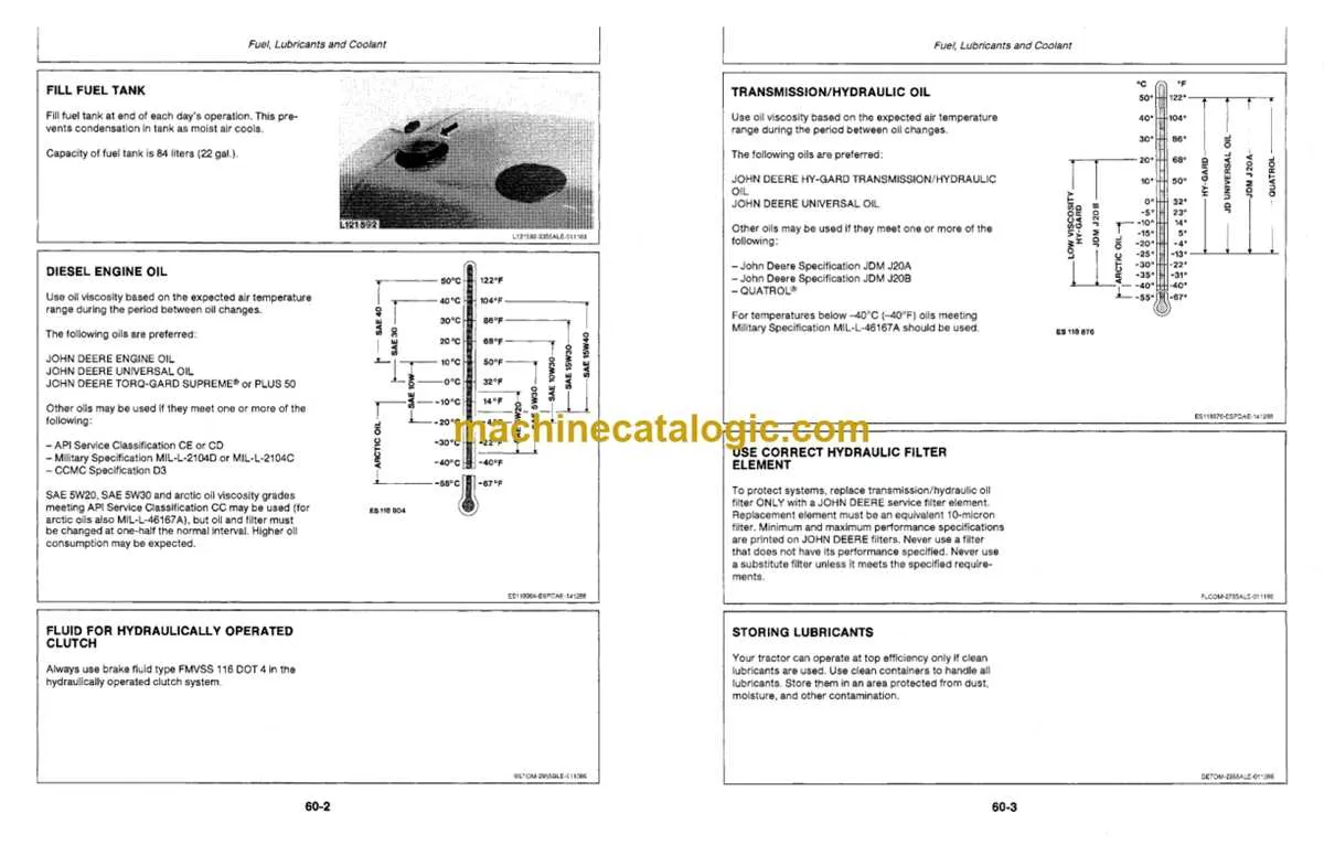 john deere 2855n specs