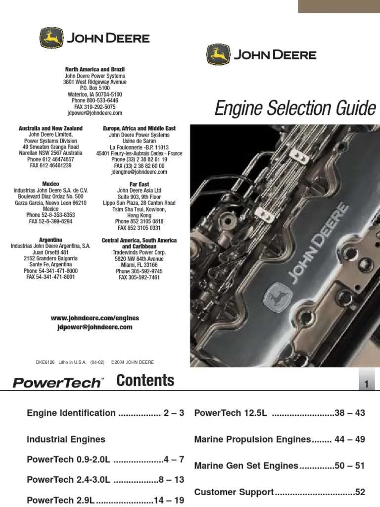 john deere 737 engine torque specs