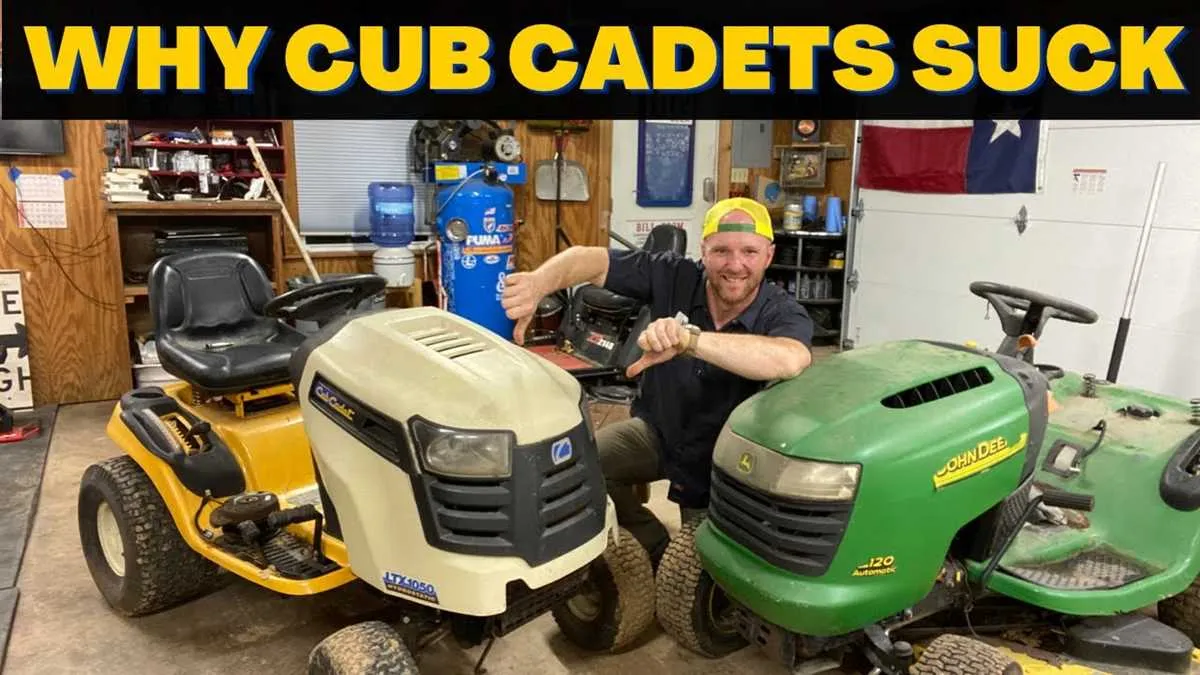 cub cadet xt1 vs john deere s100 specs