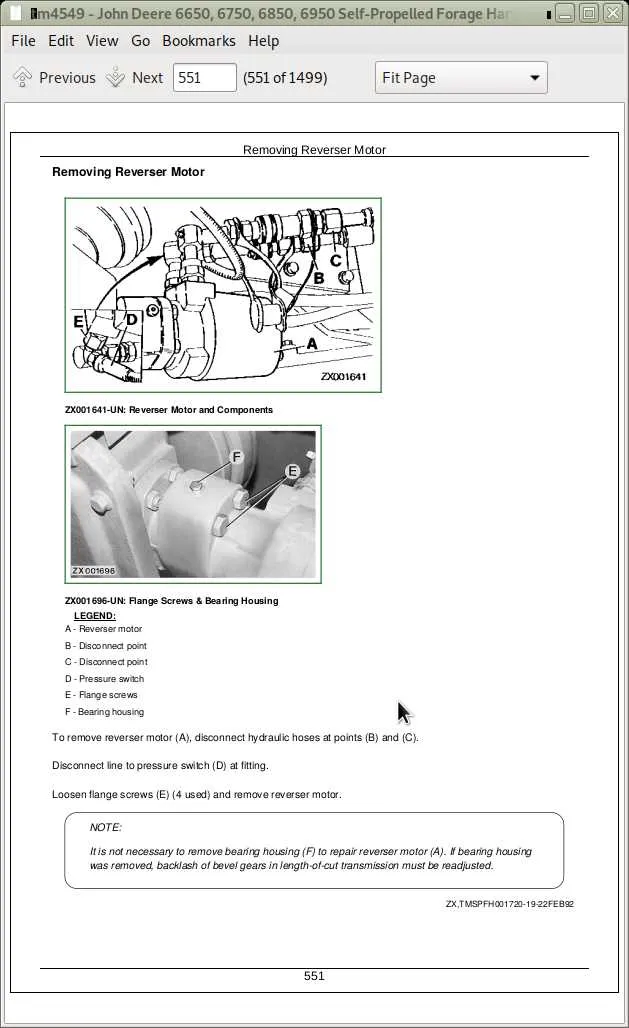 john deere 6950 chopper specs
