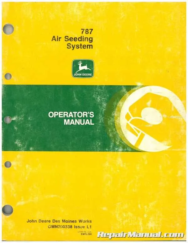 john deere 787 air cart specs