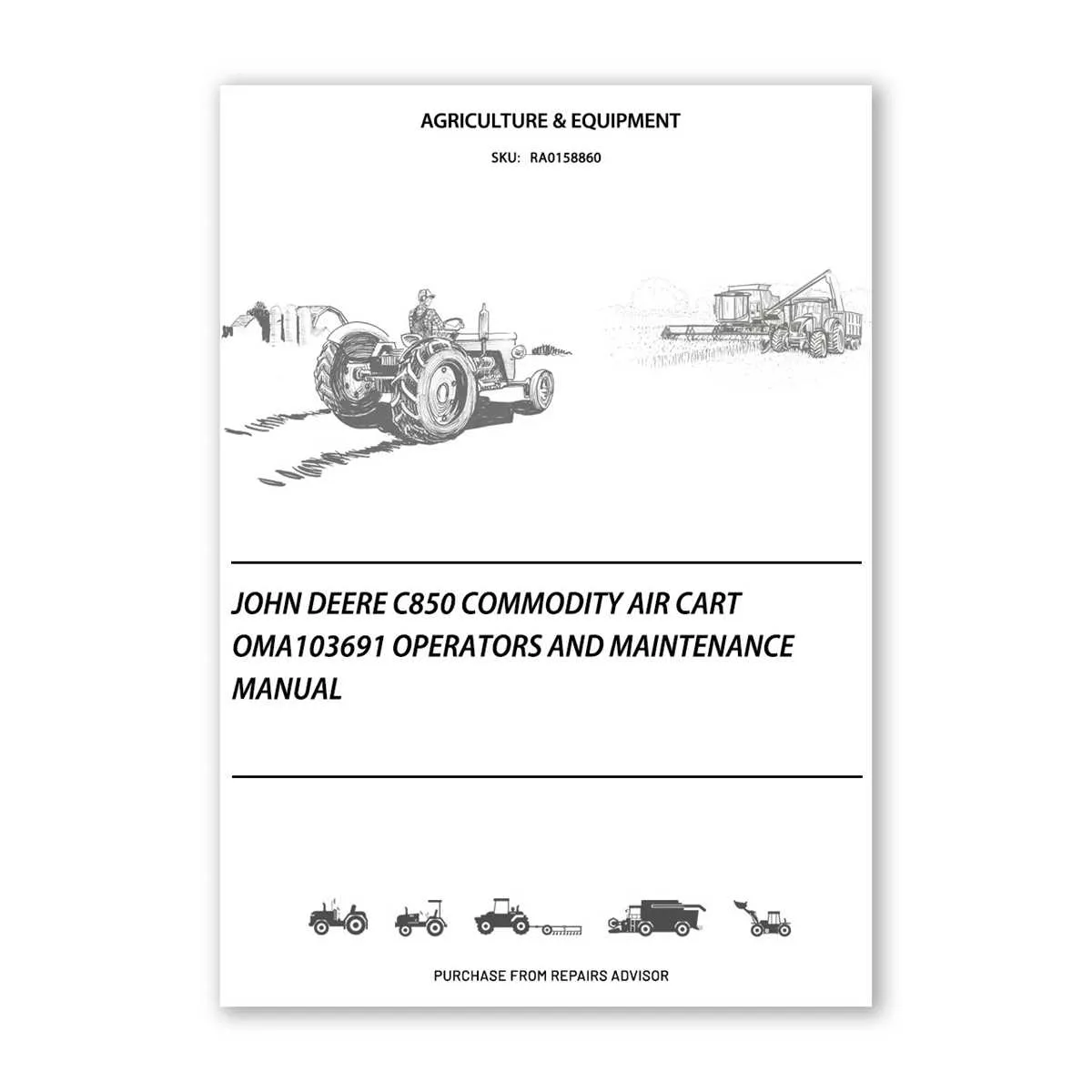 john deere c850 air cart specs