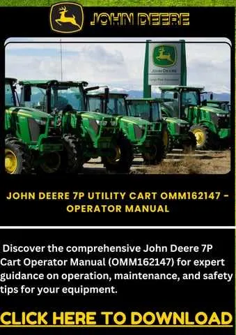 john deere 7p cart specs