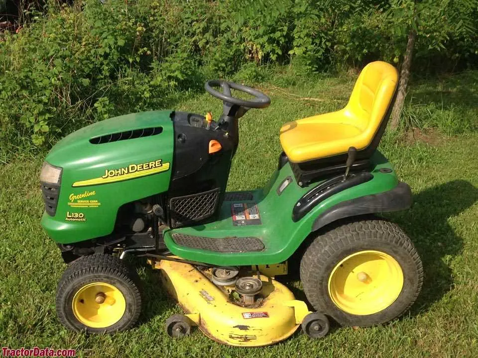 specs and reviews on la130 john deere mower