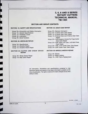 john deere 403 rotary cutter specs