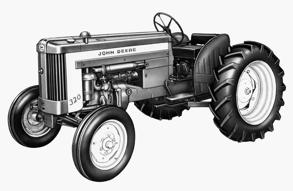 john deere 320 garden tractor specs