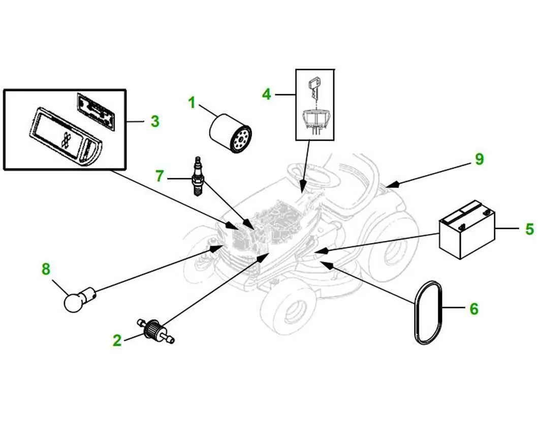 specs on a john deere la115 mower deck