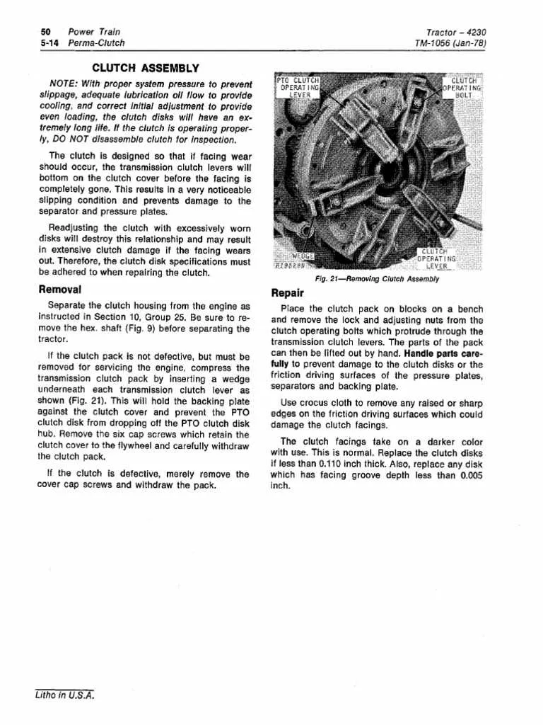 john deere 3020 torque specs