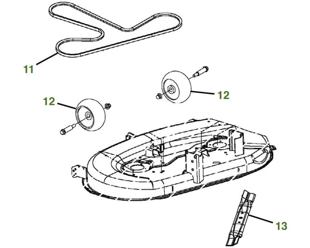 john deere 110 mower deck maintenance bolt torque specs