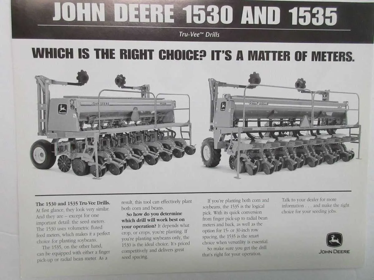john deere 1535 drill specs