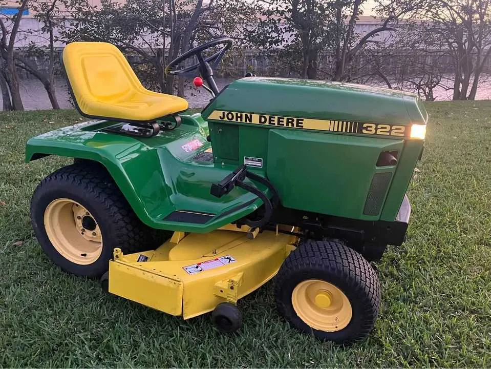 john deere 322 mower specs