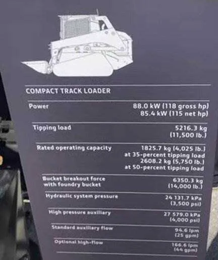 john deere 335p skid steer specs