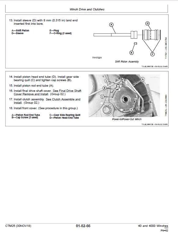 john deere 350 dozer winch specs