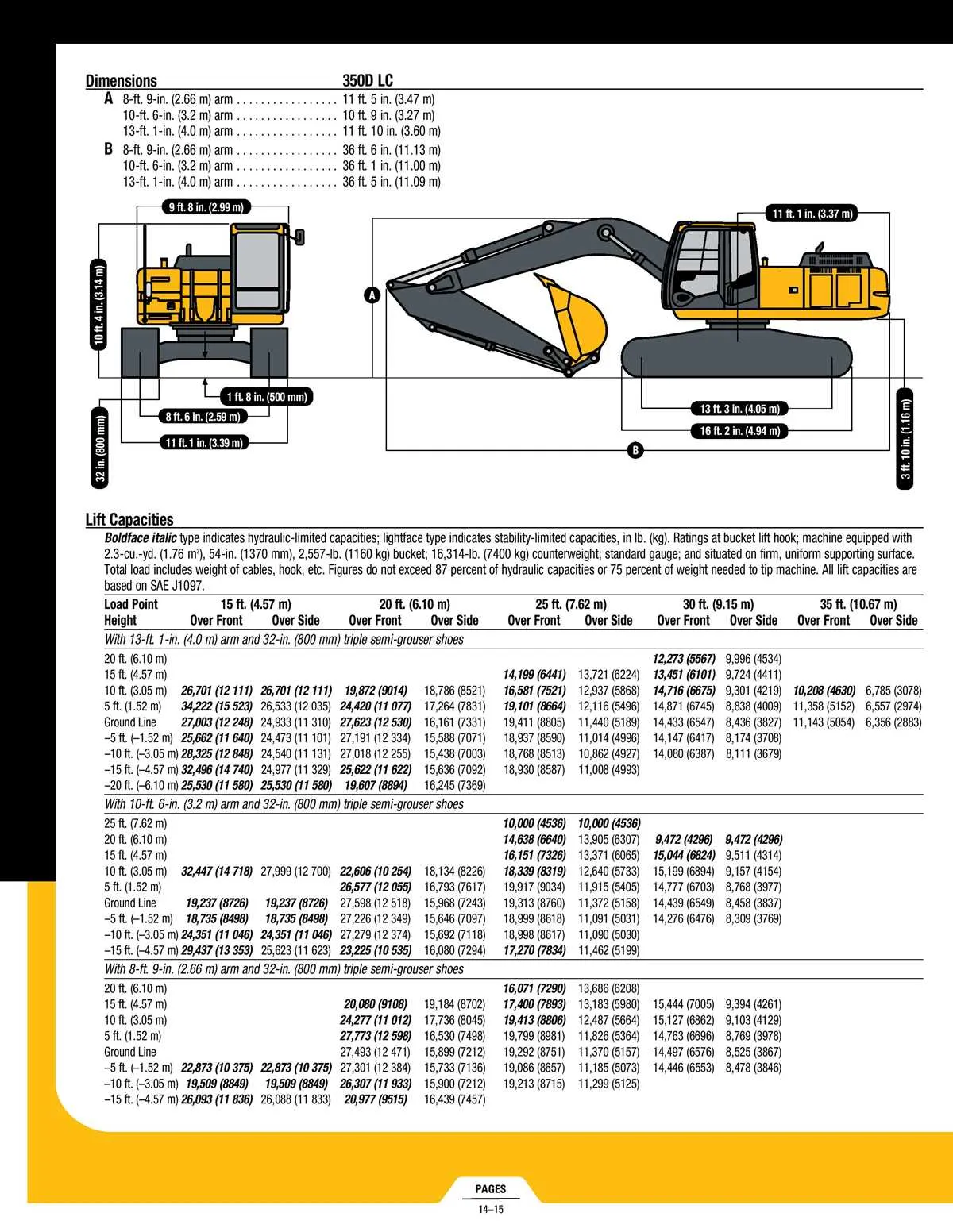 john deere 350d specs