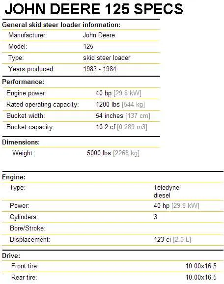 john deere 362e specs john deere 362e specs