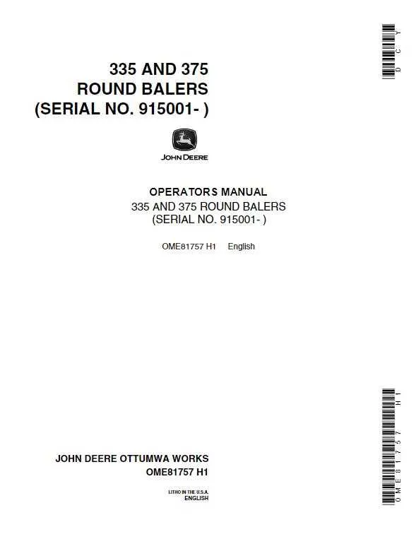 john deere 375 round baler specs john deere 375 round baler specs
