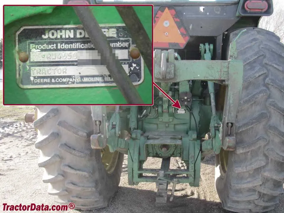 john deere 4850 engine specs
