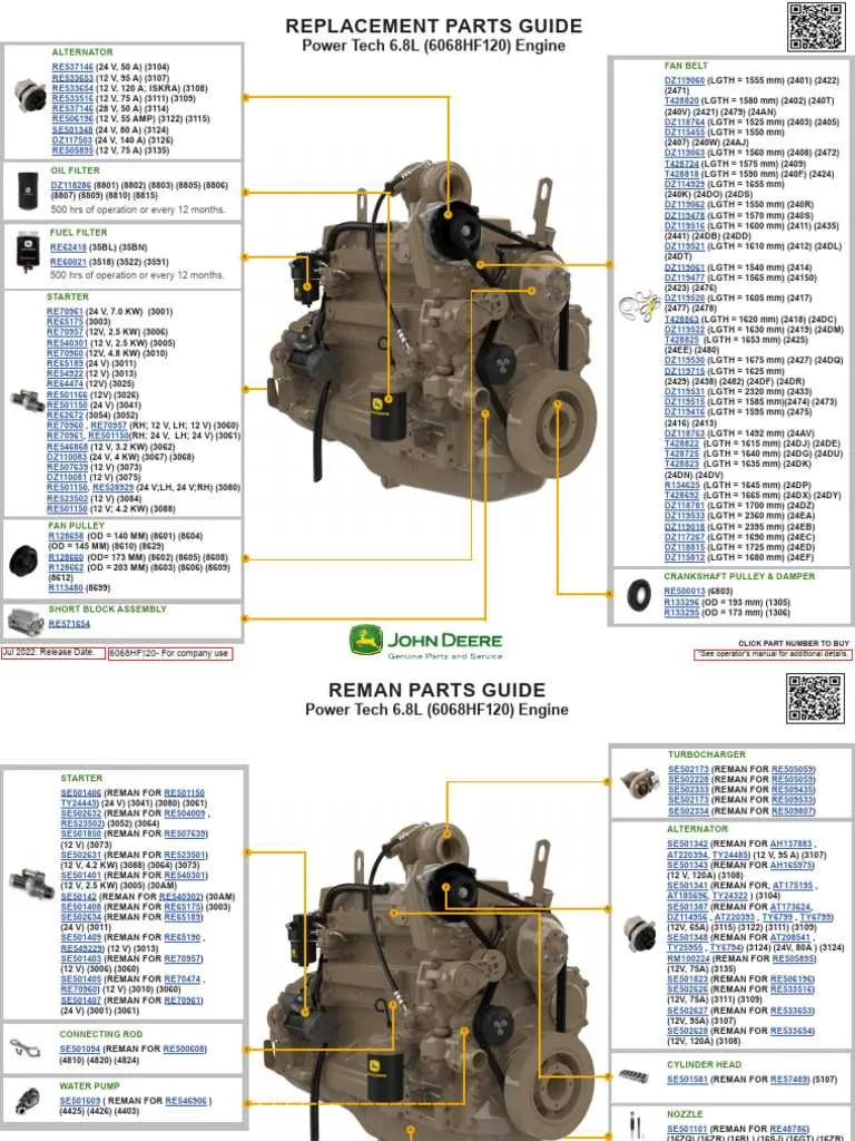john deere 6068 torque specs
