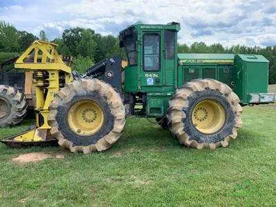 john deere 643k feller buncher specs