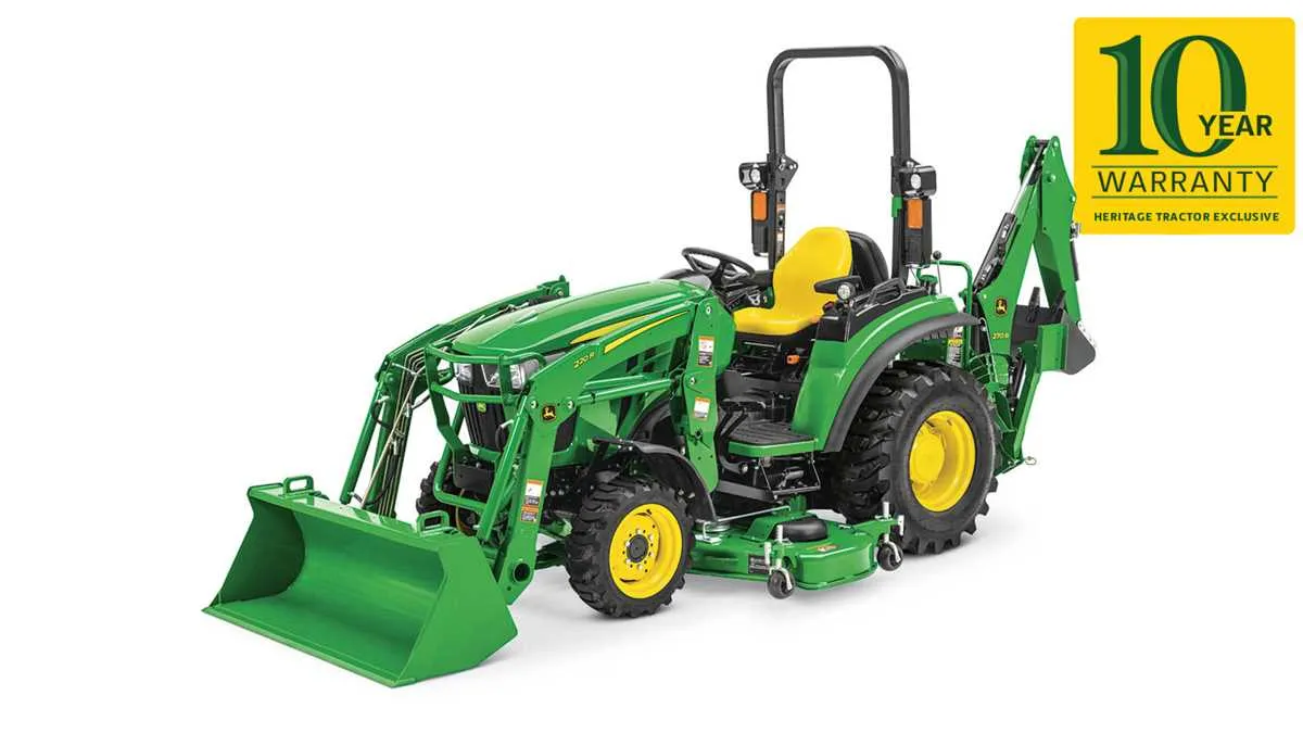 john deere 850 backhoe attachment specs