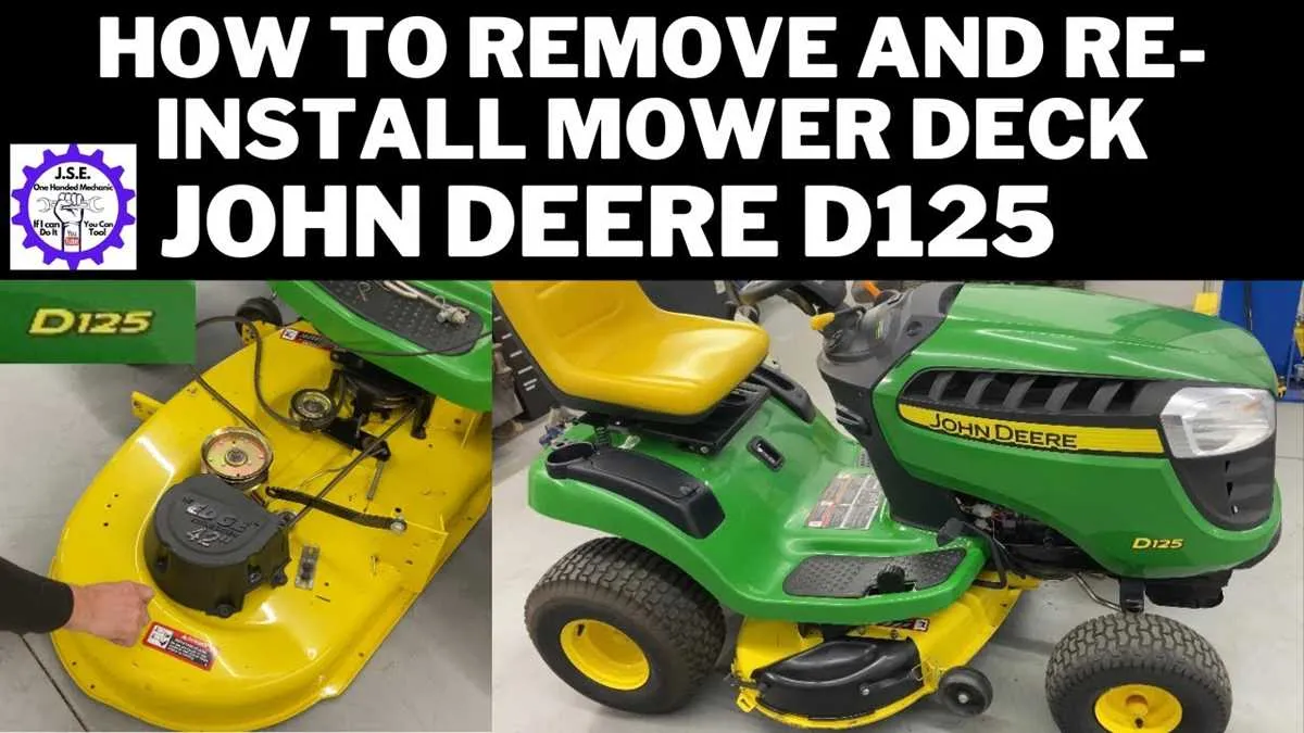 john deere d125 mower specs