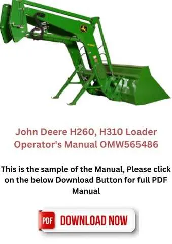 john deere h260 loader specs john deere h260 loader specs