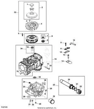john deere la105 engine specs