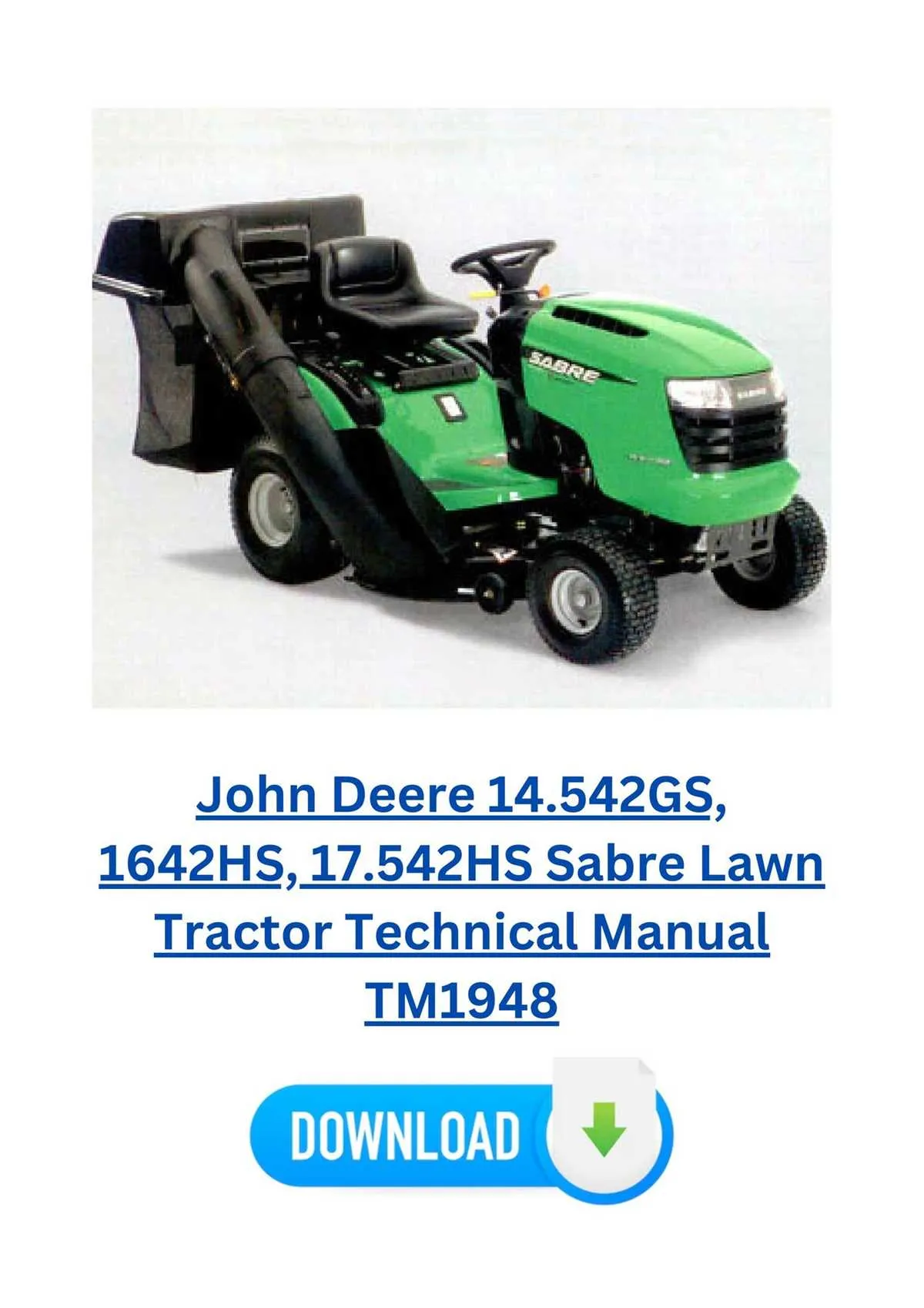 john deere sabre garden tractor specs